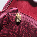 CARTIER Must Line Backpack Leather Bordeaux Gold Tone Auth BA14835-23