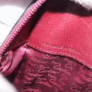 CARTIER Must Line Backpack Leather Bordeaux Gold Tone Auth BA14835-25