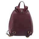 CARTIER Must Line Backpack Leather Bordeaux Gold Tone Auth BA14835-3