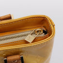 LOUIS VUITTON Monogram Vernis Houston Hand Bag Beige M91004 LV Auth BA14836-18