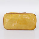 LOUIS VUITTON Monogram Vernis Houston Hand Bag Beige M91004 LV Auth BA14836-5