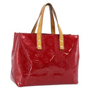 LOUIS VUITTON Monogram Vernis Reade PM Bag Pomme D'amour M91990 LV Auth BA14837-1