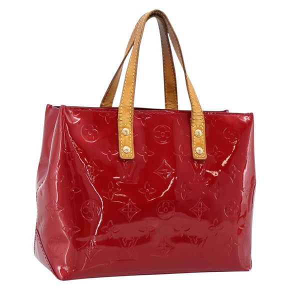 LOUIS VUITTON Monogram Vernis Reade PM Bag Pomme D'amour M91990 LV Auth BA14837