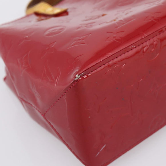 LOUIS VUITTON Monogram Vernis Reade PM Bag Pomme D'amour M91990 LV Auth BA14837