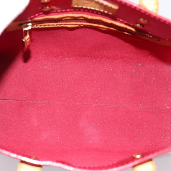 LOUIS VUITTON Monogram Vernis Reade PM Bag Pomme D'amour M91990 LV Auth BA14837