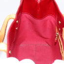 LOUIS VUITTON Monogram Vernis Reade PM Bag Pomme D'amour M91990 LV Auth BA14837-18