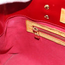 LOUIS VUITTON Monogram Vernis Reade PM Bag Pomme D'amour M91990 LV Auth BA14837-19