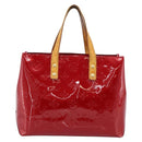 LOUIS VUITTON Monogram Vernis Reade PM Bag Pomme D'amour M91990 LV Auth BA14837-13