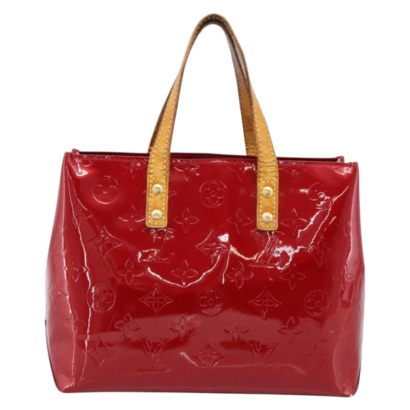 LOUIS VUITTON Monogram Vernis Reade PM Bag Pomme D'amour M91990 LV Auth BA14837
