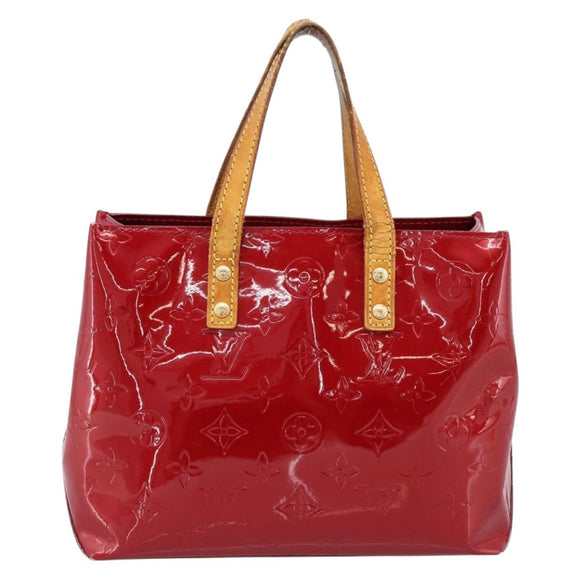 LOUIS VUITTON Monogram Vernis Reade PM Bag Pomme D'amour M91990 LV Auth BA14837