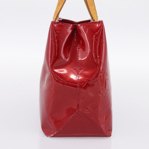 LOUIS VUITTON Monogram Vernis Reade PM Bag Pomme D'amour M91990 LV Auth BA14837