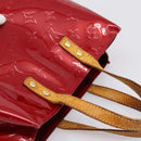 LOUIS VUITTON Monogram Vernis Reade PM Bag Pomme D'amour M91990 LV Auth BA14837-6