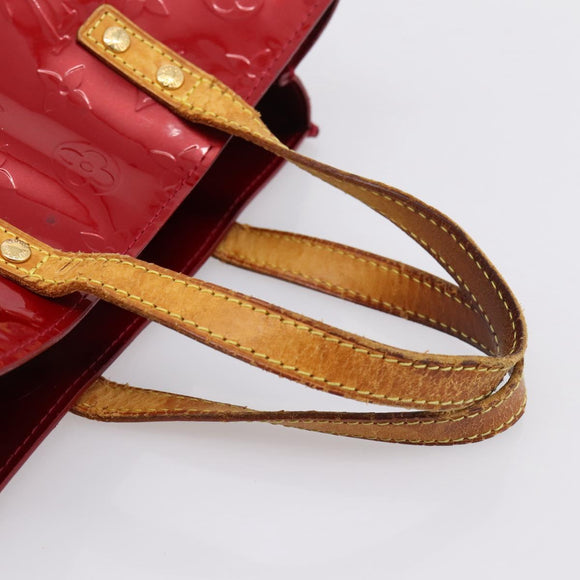 LOUIS VUITTON Monogram Vernis Reade PM Bag Pomme D'amour M91990 LV Auth BA14837