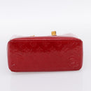 LOUIS VUITTON Monogram Vernis Reade PM Bag Pomme D'amour M91990 LV Auth BA14837-5