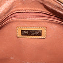 Burberrys Nova Check Hand Bag PVC Leather Beige Auth BA14838-17