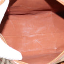 Burberrys Nova Check Hand Bag PVC Leather Beige Auth BA14838-11