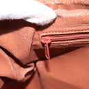 Burberrys Nova Check Hand Bag PVC Leather Beige Auth BA14838-20