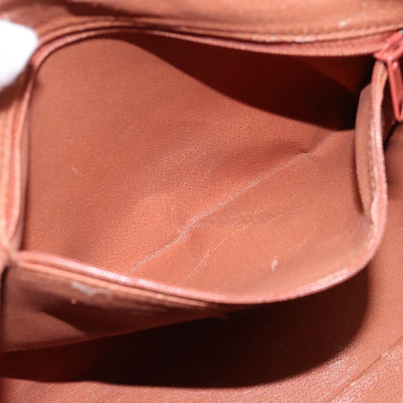 Burberrys Nova Check Hand Bag PVC Leather Beige Auth BA14838