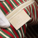 GUCCI GG Canvas Abbey Tote Bag Beige Gold Tone 169946 Auth BA14841-17