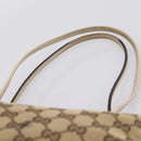 GUCCI GG Canvas Abbey Tote Bag Beige Gold Tone 169946 Auth BA14841-8