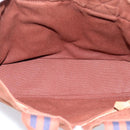 HERMES Fourre Tout PM Hand Bag cotton Brown Silver Auth BA14842-10