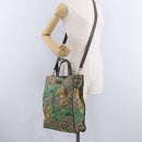 GUCCI GG Supreme Tote Bag PVC Leather Beige Gold Tone 450950 Auth BA14843-29