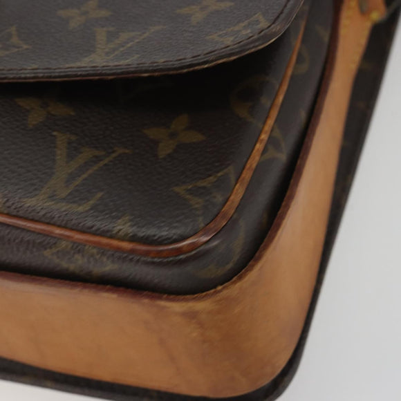 LOUIS VUITTON Monogram Cartouchiere GM Shoulder Bag M51252 LV Auth BA14845