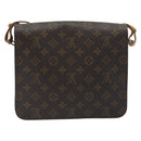 LOUIS VUITTON Monogram Cartouchiere GM Shoulder Bag M51252 LV Auth BA14845-3