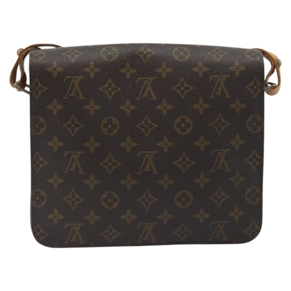 LOUIS VUITTON Monogram Cartouchiere GM Shoulder Bag M51252 LV Auth BA14845