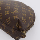 LOUIS VUITTON Monogram Trousse Demi Ronde Cosmetic Pouch M47520 LV Auth BA14851-15