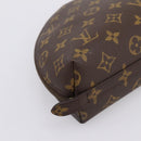 LOUIS VUITTON Monogram Trousse Demi Ronde Cosmetic Pouch M47520 LV Auth BA14851-16