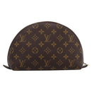 LOUIS VUITTON Monogram Trousse Demi Ronde Cosmetic Pouch M47520 LV Auth BA14851-2