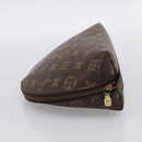 LOUIS VUITTON Monogram Trousse Demi Ronde Cosmetic Pouch M47520 LV Auth BA14851-3