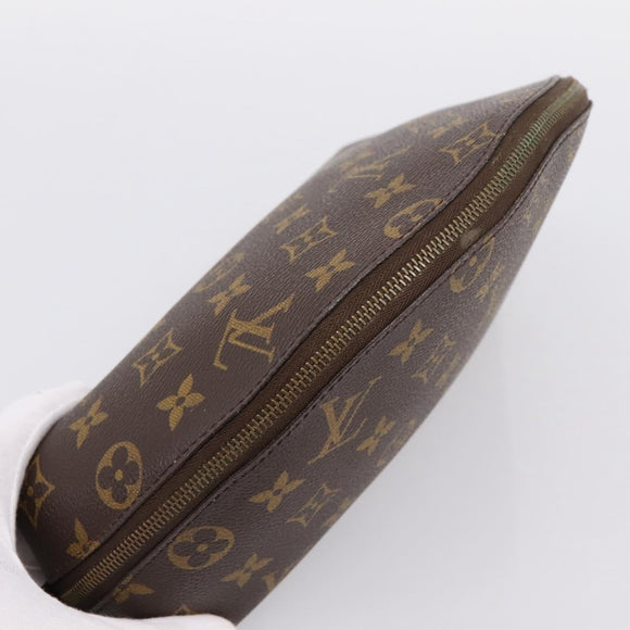 LOUIS VUITTON Monogram Trousse Demi Ronde Cosmetic Pouch M47520 LV Auth BA14851