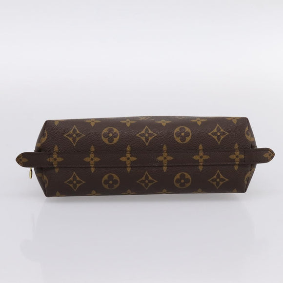LOUIS VUITTON Monogram Trousse Demi Ronde Cosmetic Pouch M47520 LV Auth BA14851