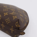 LOUIS VUITTON Monogram Trousse Demi Ronde Cosmetic Pouch M47520 LV Auth BA14851-7