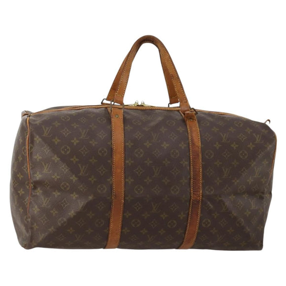 LOUIS VUITTON Monogram Sac Souple 55 Boston Bag M41622 LV Auth BA14852