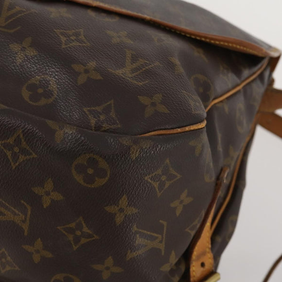 LOUIS VUITTON Monogram Saumur 35 Shoulder Bag M42254 LV Auth BA14853
