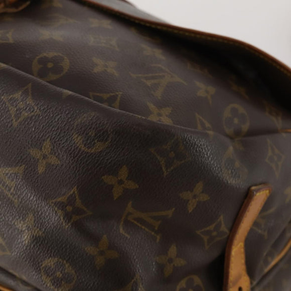LOUIS VUITTON Monogram Saumur 35 Shoulder Bag M42254 LV Auth BA14853