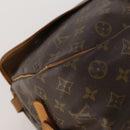 LOUIS VUITTON Monogram Saumur 35 Shoulder Bag M42254 LV Auth BA14853-18