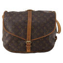 LOUIS VUITTON Monogram Saumur 35 Shoulder Bag M42254 LV Auth BA14853-13