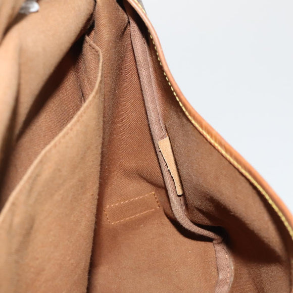 LOUIS VUITTON Monogram Saumur 35 Shoulder Bag M42254 LV Auth BA14853