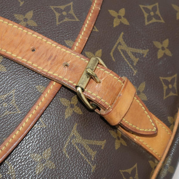 LOUIS VUITTON Monogram Saumur 35 Shoulder Bag M42254 LV Auth BA14853