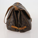 LOUIS VUITTON Monogram Saumur 35 Shoulder Bag M42254 LV Auth BA14853-3