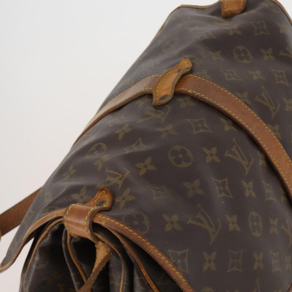 LOUIS VUITTON Monogram Saumur 35 Shoulder Bag M42254 LV Auth BA14853