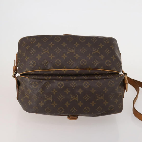 LOUIS VUITTON Monogram Saumur 35 Shoulder Bag M42254 LV Auth BA14853