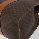 CELINE Macadam Tote Bag PVC Leather Brown Gold Tone Auth BA14854A-15