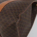 CELINE Macadam Tote Bag PVC Leather Brown Gold Tone Auth BA14854A-17