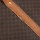 CELINE Macadam Tote Bag PVC Leather Brown Gold Tone Auth BA14854A-8