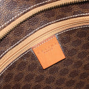 CELINE Macadam Tote Bag PVC Leather Brown Gold Tone Auth BA14854A-21